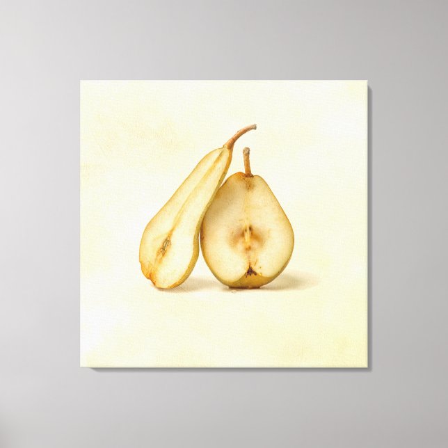 Birnen - meine süße und perfekte Hälfte Leinwanddruck (Vorderseite)