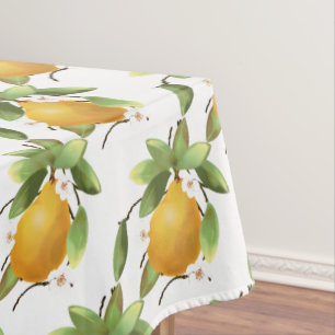 Birnen mit Blume Tischdecke