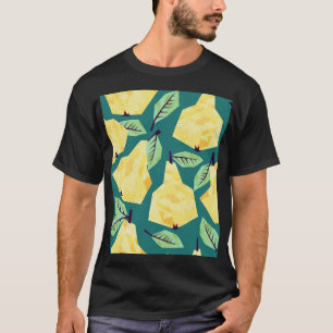 Birnen-Muster: Wasserfarbe Nahtlose Elegance T-Shirt