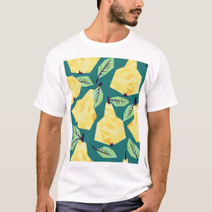 Birnen-Muster: Wasserfarbe Nahtlose Elegance T-Shirt