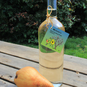 Birnen Pals Funny Cartoon Cider Pie und mehr Geschenkanhänger