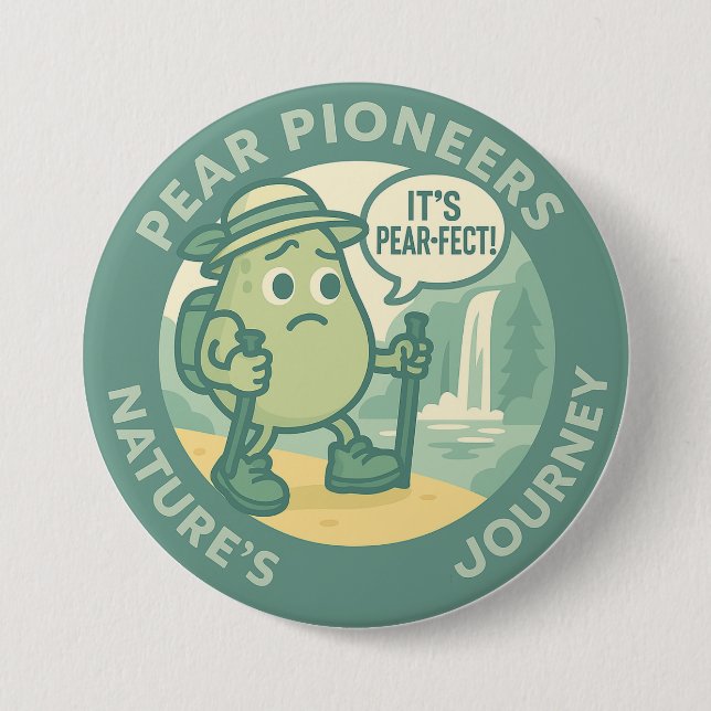 Birnen Pioniere Naturreise Button (Vorderseite)