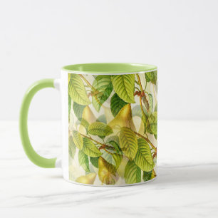 Birnenbaumzweige und Birnenmuster  Tasse