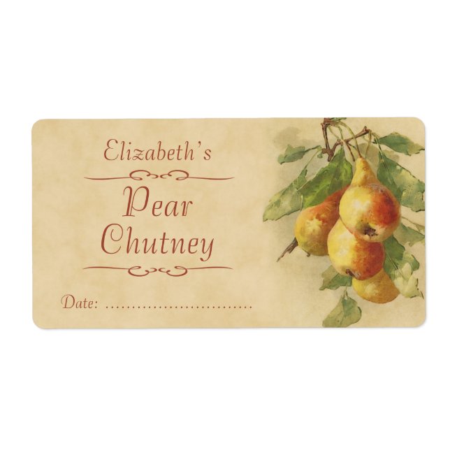 Birnenbearbeitungsmarke (Vorne)