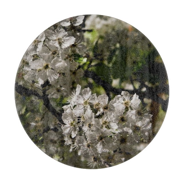 Birnenblüten Schneidebrett (Vorderseite)