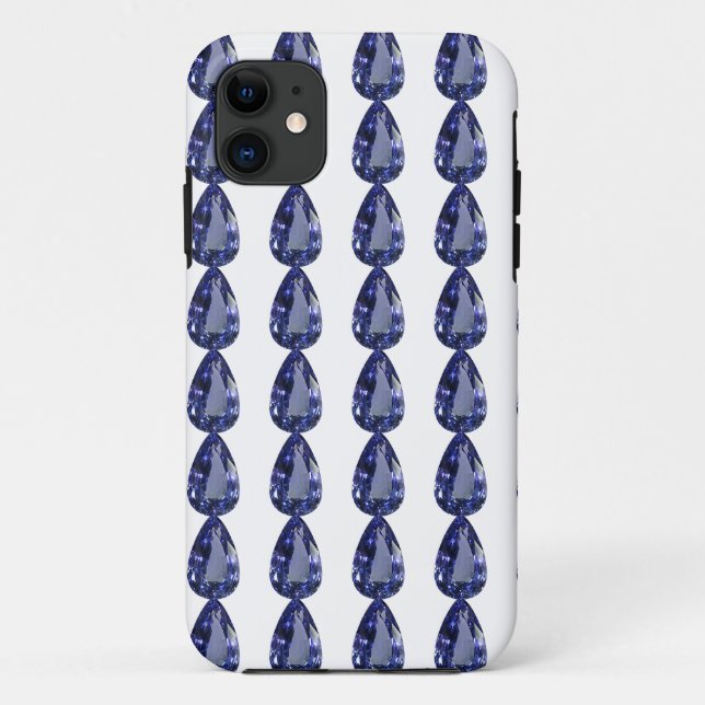 Birnenförmig Sapphire Blue Case-Mate iPhone Hülle (Rückseite)