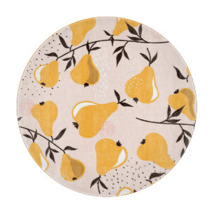 Birnenparadies: farbenfrohe Überschneidungen Schneidebrett