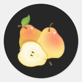 Birnenstecker Runder Aufkleber