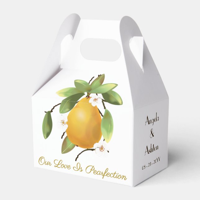 Birnensteife Geschenkschachtel (Vorderseite)
