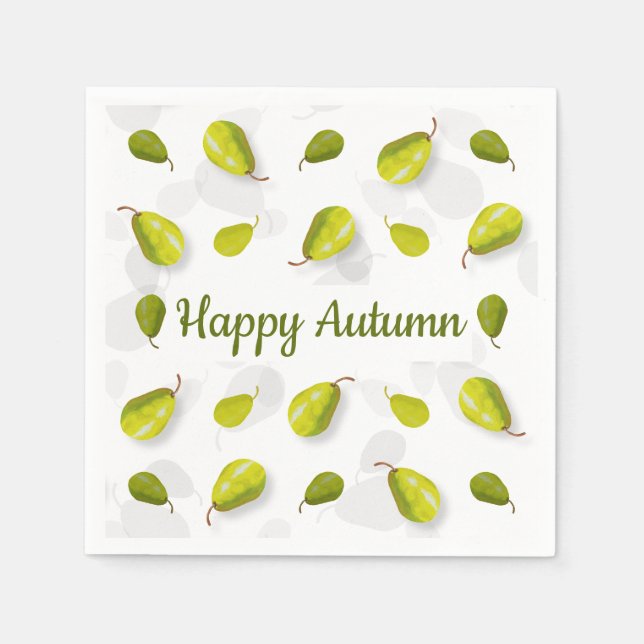 Birnpapier Napkins Serviette (Vorderseite)