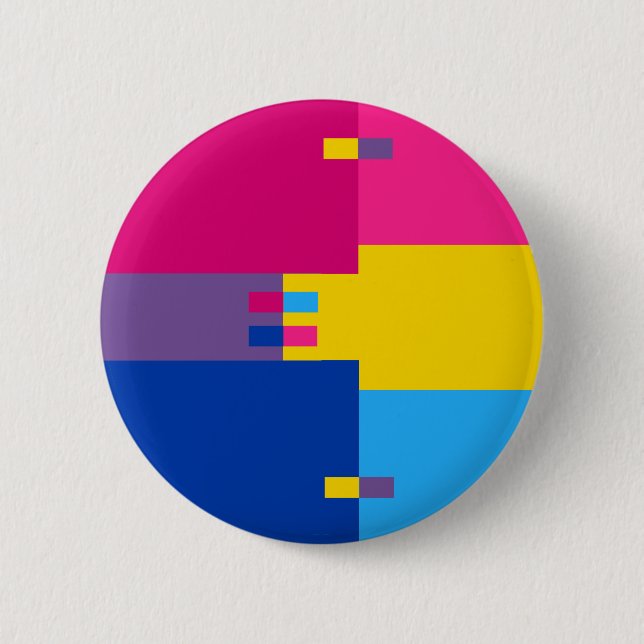 Biromantic Pansexual Button (Vorderseite)