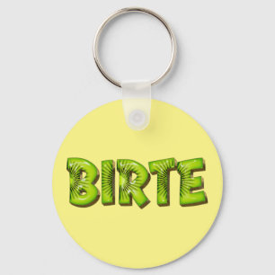Birte Name Kiwi Design Schlüsselanhänger