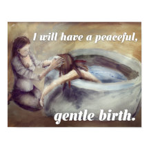 Birth Affirmation Poster - "Gentle Geburtsort"