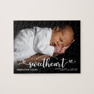 Birth Announcement Einführung in Sweetheart Scrip Puzzle