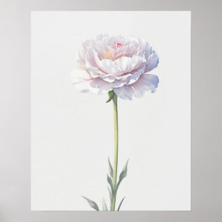 Birth Blume Januar Carnation Poster