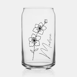 Birth Blume März Cherry Blossom Bridemaid Geschenk Dosenglas