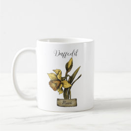 Birth Blume MÄRZ Geburtstag Daffodil Kaffeetasse