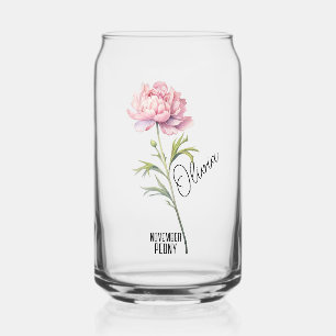 Birth Blume Monat November Peony Name Dosenglas