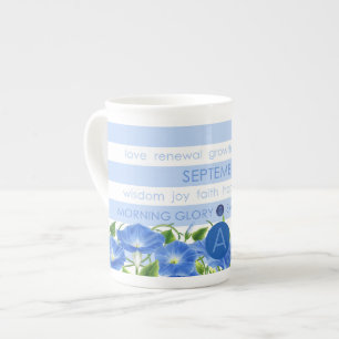 Birth Blume-n-Gem Stripe Tasse September Knochen C