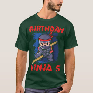 Birth Born Age 5 Years Old Anime Kawaii Japan Japa T-Shirt