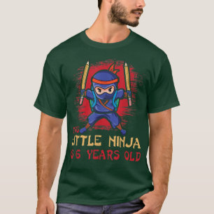 Birth Born Age 6 Years Old Samurai Japan Japanese T-Shirt