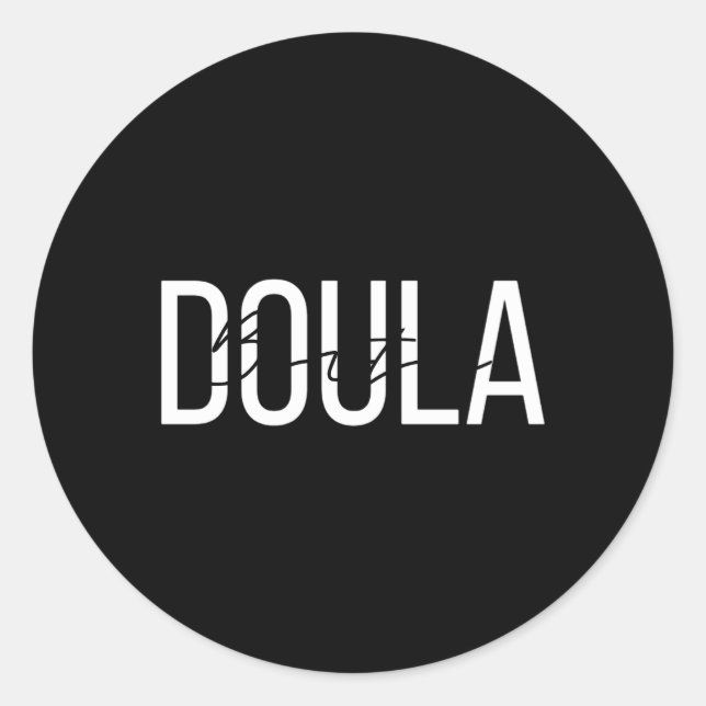 Birth Doula Birth Worker Runder Aufkleber (Vorderseite)