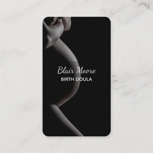 Birth Doula Midfrau Business Card Visitenkarte (Vorderseite)