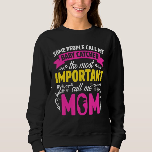 Birth Doula Proud Birth Worker Pregnancy Couch Mid Sweatshirt (Vorderseite)