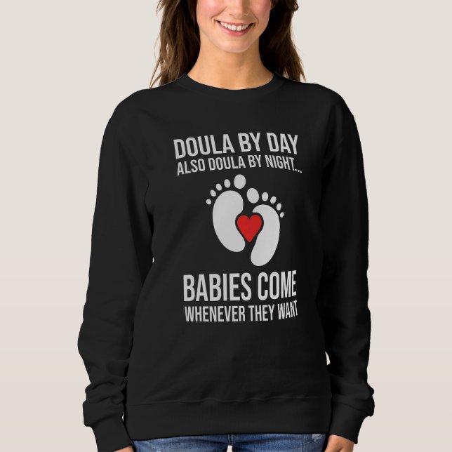 Birth Doula Proud Birth Worker Pregnancy Couch Mid Sweatshirt (Vorderseite)