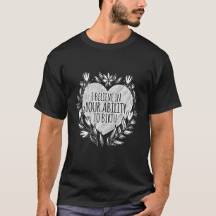 Birth Doula Proud Birth Worker Pregnancy Couch Mit T-Shirt