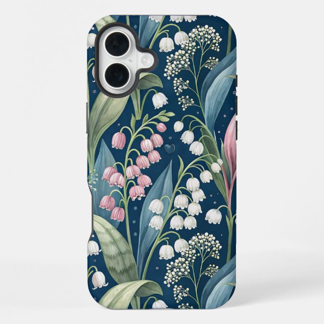 Birth Flower Botanical Design iPhone Hülle (Rückseite)