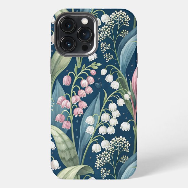 Birth Flower Botanical Design iPhone Hülle (Rückseite)