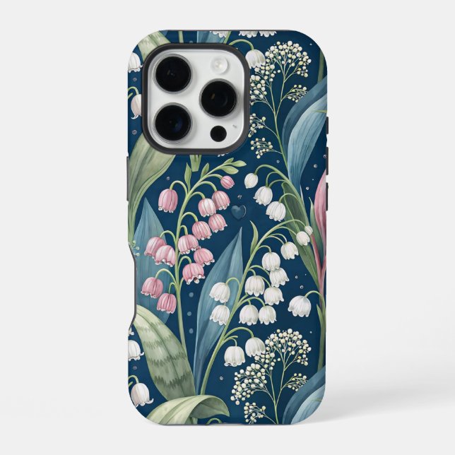 Birth Flower Botanical Design iPhone Hülle (Rückseite)