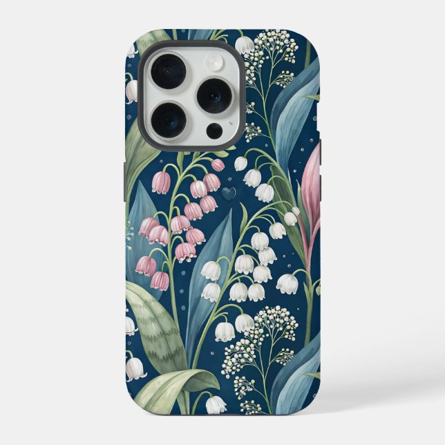 Birth Flower Botanical Design iPhone Hülle (Rückseite)