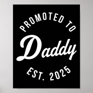 Birth Gift Co. Funny 1st Time Vater Est 2025 New D Poster