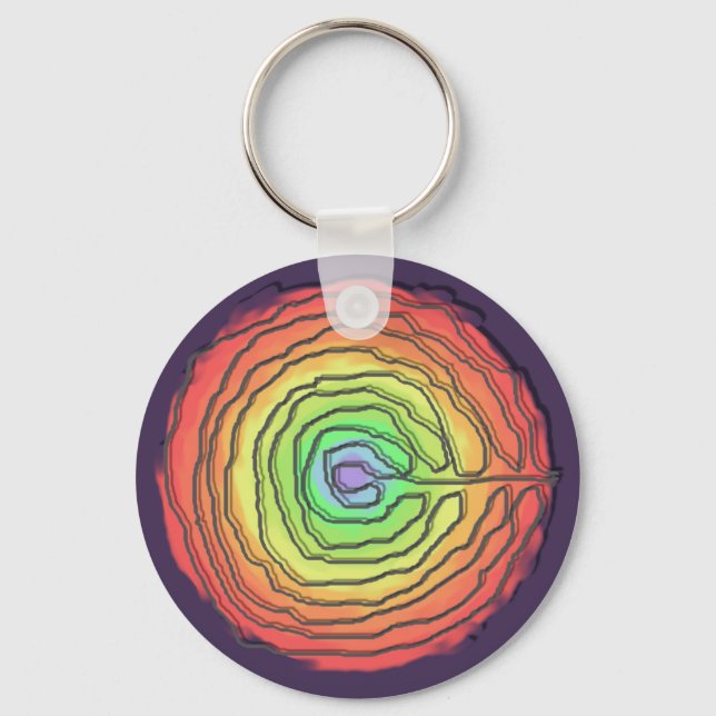 Birth Labyrinth Schlüsselanhänger (Vorderseite)