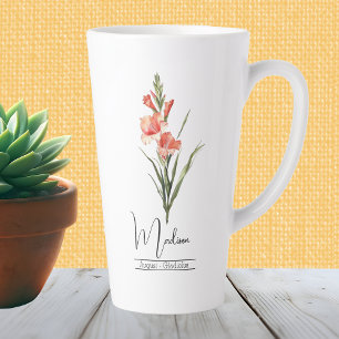 Birth Month Blume August Gladiolus Milchtasse