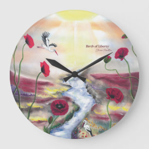 Birth of Liberty Große Wanduhr