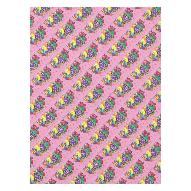 Birthay Party Hats Tischdecke (Vorderseite)