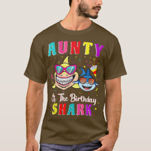 Birthda-Tante der Hai-Geburtstagsfamilie T-Shirt