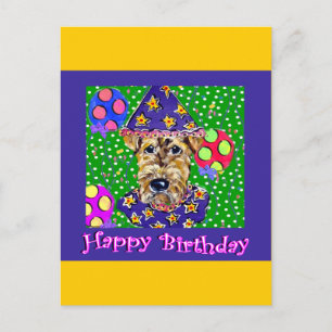 Birthday Airedale Postkarte
