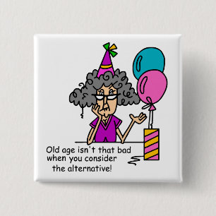 Birthday Alternative Spaß Button