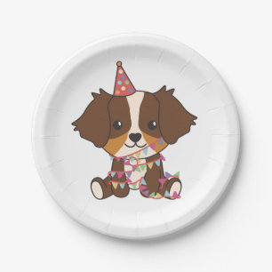 Birthday Animal Niedlich Australian Shepherd Birth Pappteller