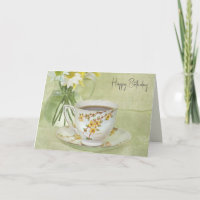 Birthday Antique Tea Cup