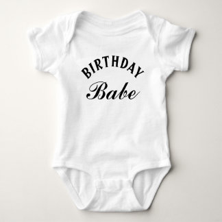 Birthday Babe Funny Phrase Baby Boy Girl Baby Strampler