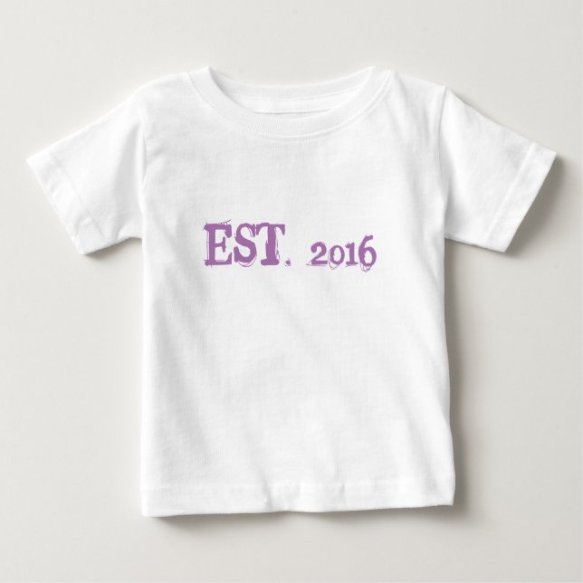 Birthday Baby Fine Jersey T - Shirt, White Baby T-shirt (Vorderseite)