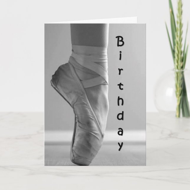 BIRTHDAY BALLET STYLE-DANCE/GENIESSEN KARTE (Vorderseite)