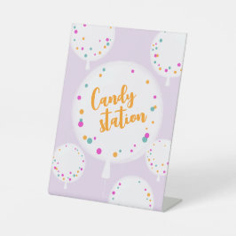 Birthday Ballons individuell anpassbare Podestschi Sockelschild