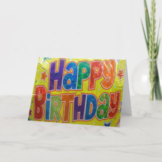 Birthday Balloon Generic Card Karte