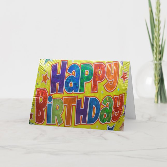 Birthday Balloon Generic Card Karte (Vorderseite)